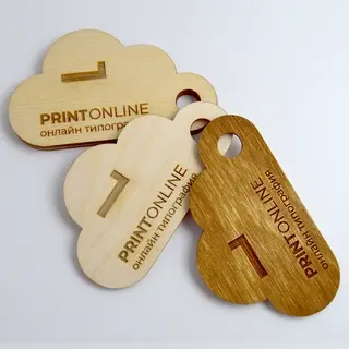 Номерки из дерева