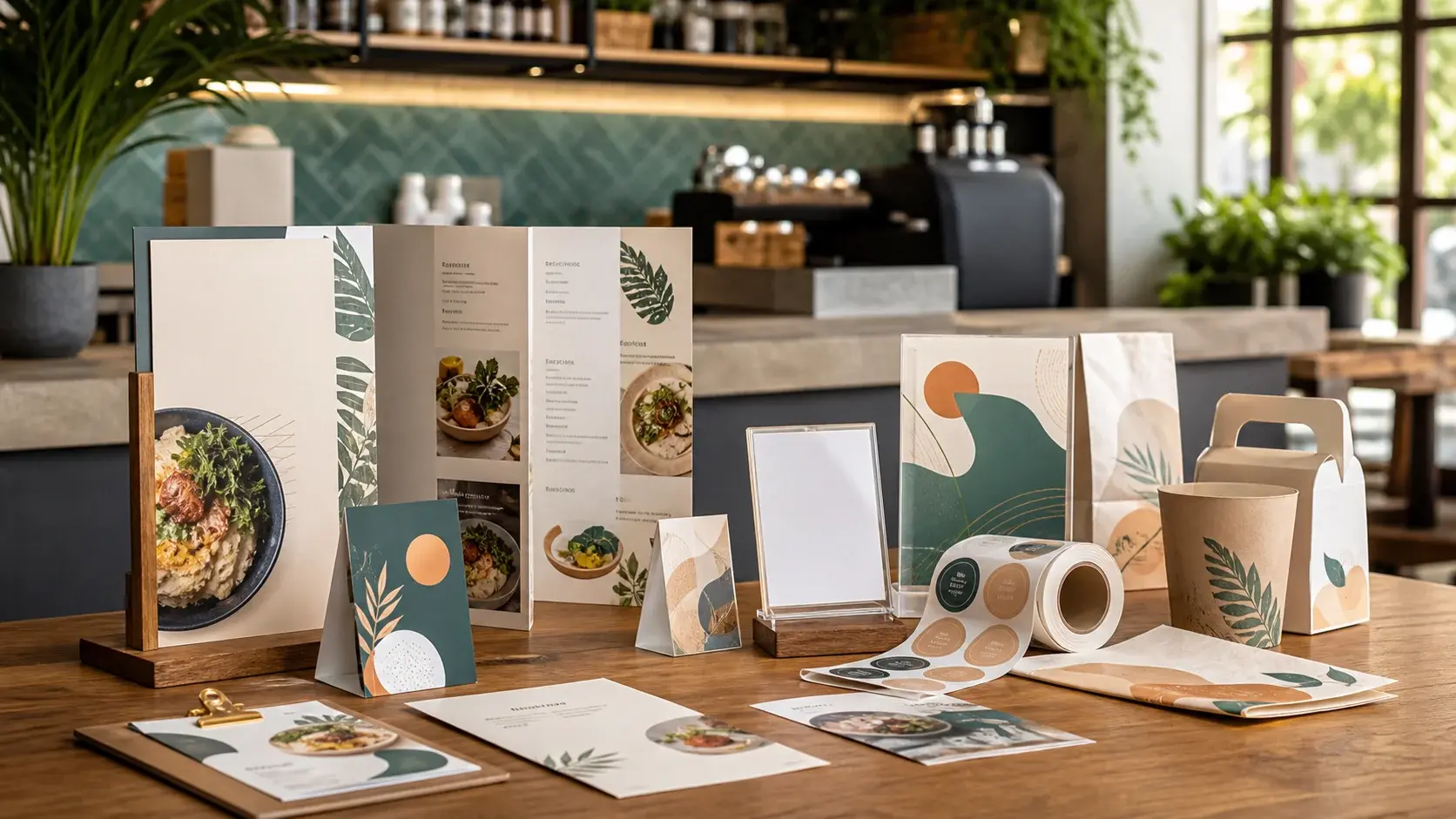 POS-материалы для HoReCa в Алматы: меню, тейбл-тенты, наклейки и навигация